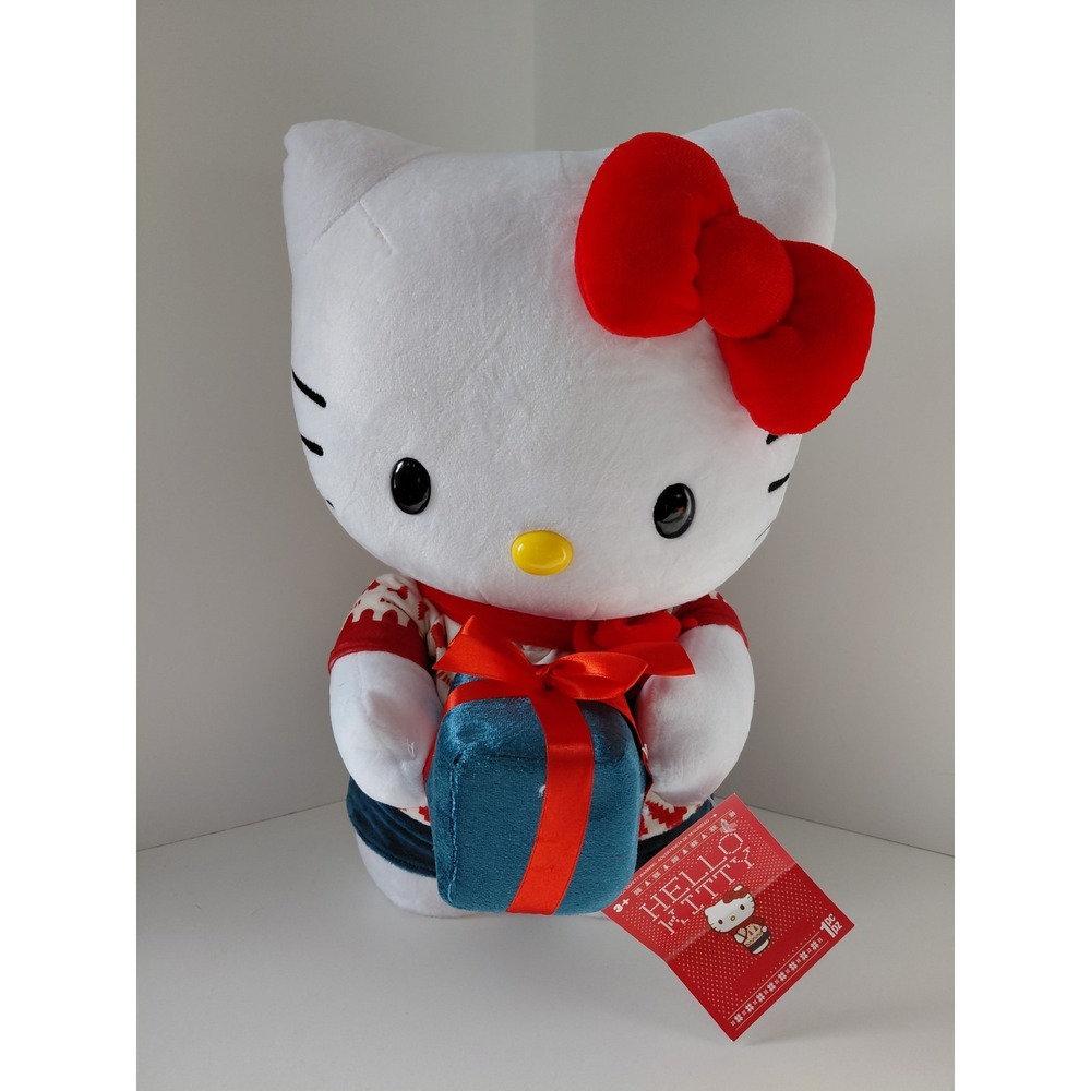 HELLO KITTY PLUSH Holiday Greeter CHRISTMAS NWT 17" NWT‎ 2025 Sanrio Collectible